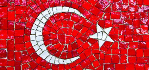 mozaik turk bayraklari