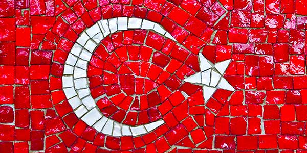 mozaik turk bayraklari
